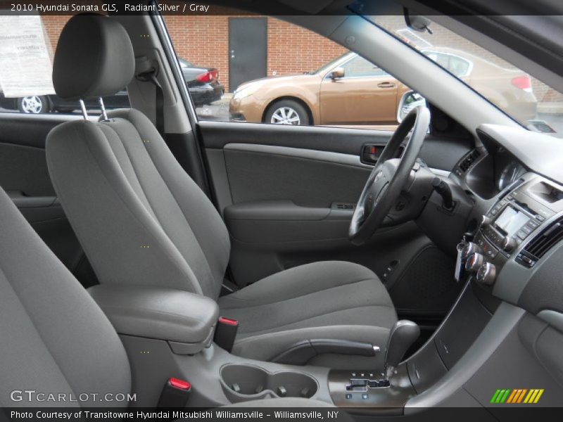 Radiant Silver / Gray 2010 Hyundai Sonata GLS