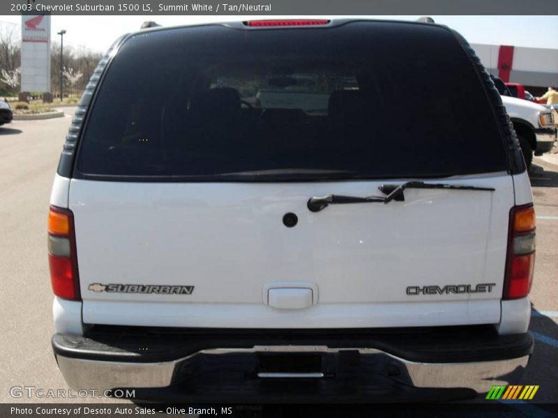 Summit White / Tan/Neutral 2003 Chevrolet Suburban 1500 LS