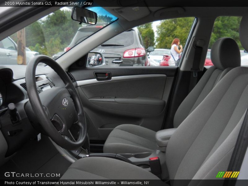 Radiant Silver / Gray 2010 Hyundai Sonata GLS