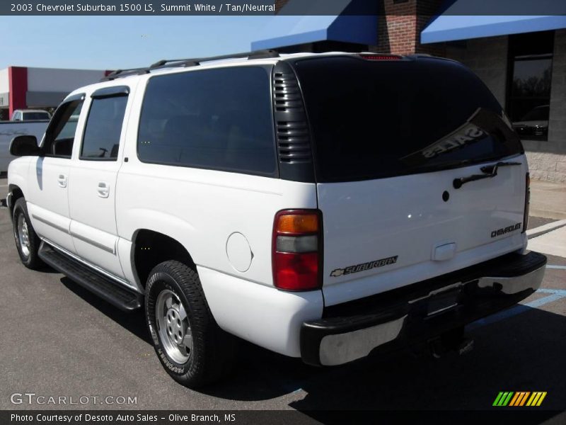 Summit White / Tan/Neutral 2003 Chevrolet Suburban 1500 LS