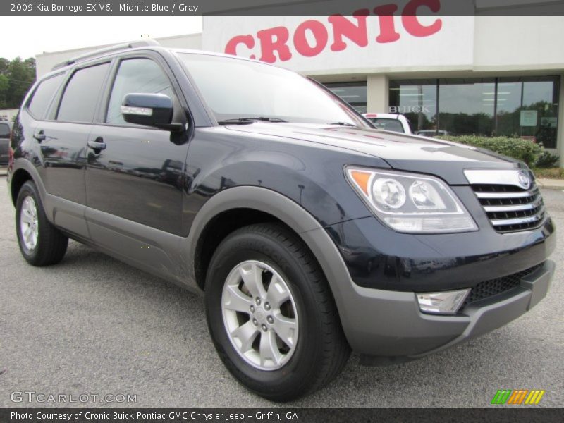 Midnite Blue / Gray 2009 Kia Borrego EX V6