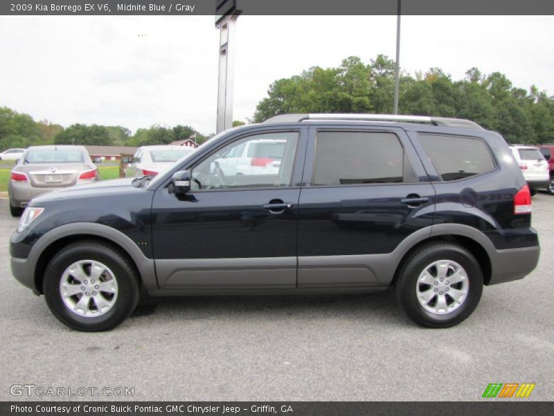 Midnite Blue / Gray 2009 Kia Borrego EX V6