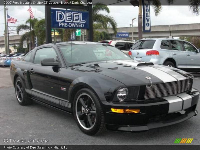 Black / Dark Charcoal 2007 Ford Mustang Shelby GT Coupe