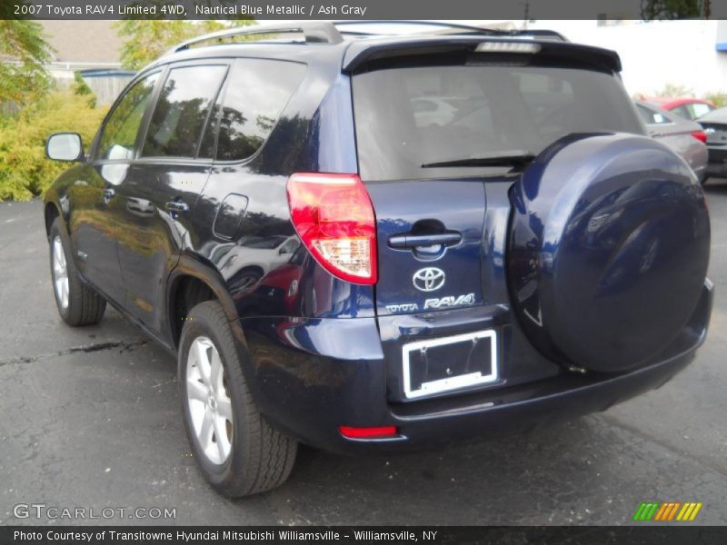 Nautical Blue Metallic / Ash Gray 2007 Toyota RAV4 Limited 4WD