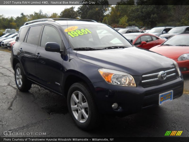 Nautical Blue Metallic / Ash Gray 2007 Toyota RAV4 Limited 4WD