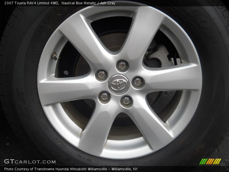 Nautical Blue Metallic / Ash Gray 2007 Toyota RAV4 Limited 4WD