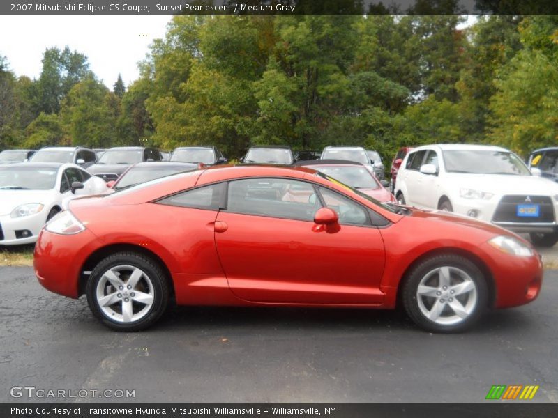 Sunset Pearlescent / Medium Gray 2007 Mitsubishi Eclipse GS Coupe