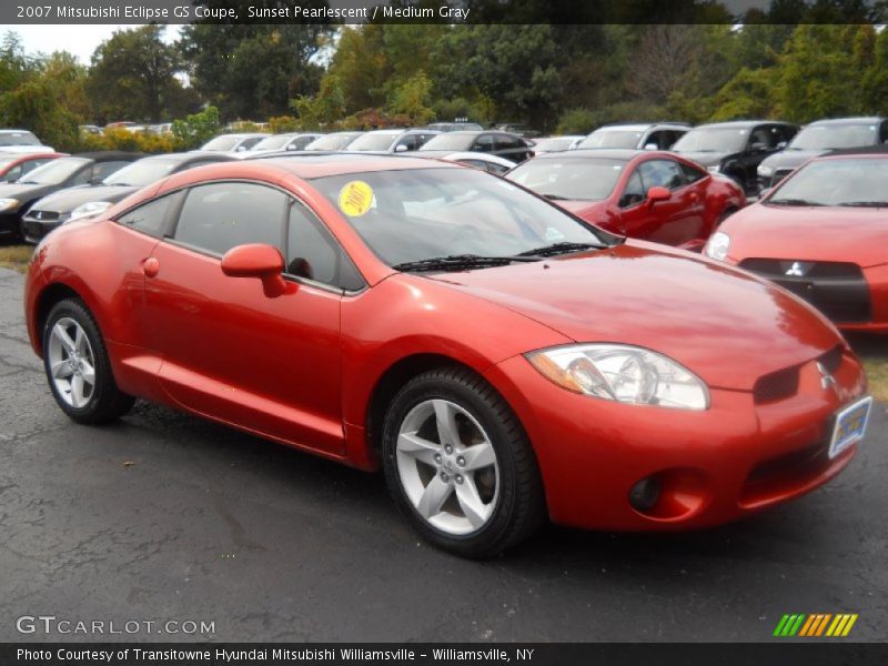 Sunset Pearlescent / Medium Gray 2007 Mitsubishi Eclipse GS Coupe