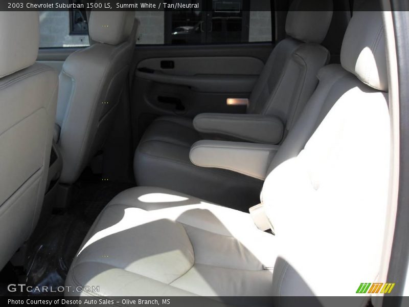 Summit White / Tan/Neutral 2003 Chevrolet Suburban 1500 LS
