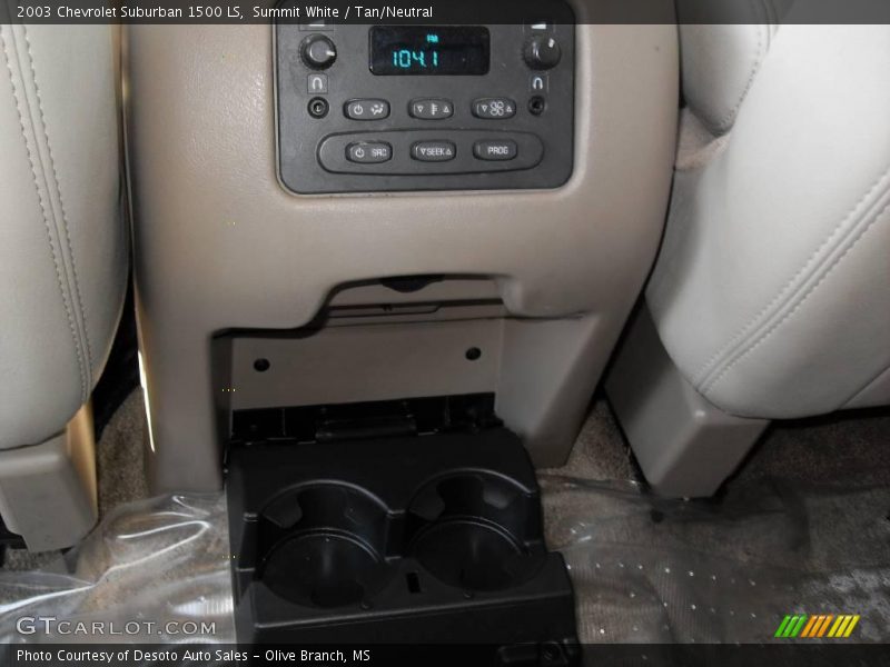 Summit White / Tan/Neutral 2003 Chevrolet Suburban 1500 LS