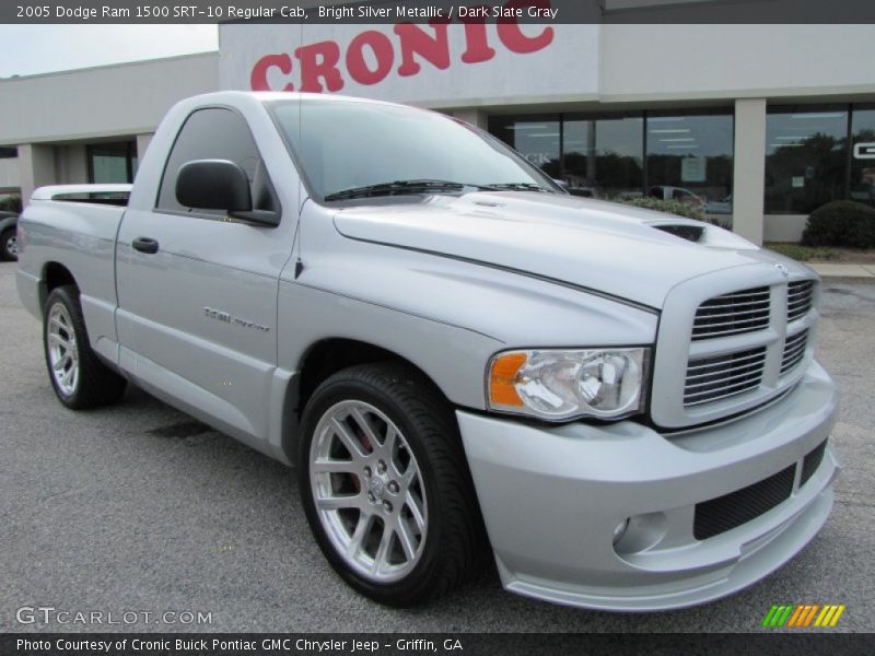 Bright Silver Metallic / Dark Slate Gray 2005 Dodge Ram 1500 SRT-10 Regular Cab