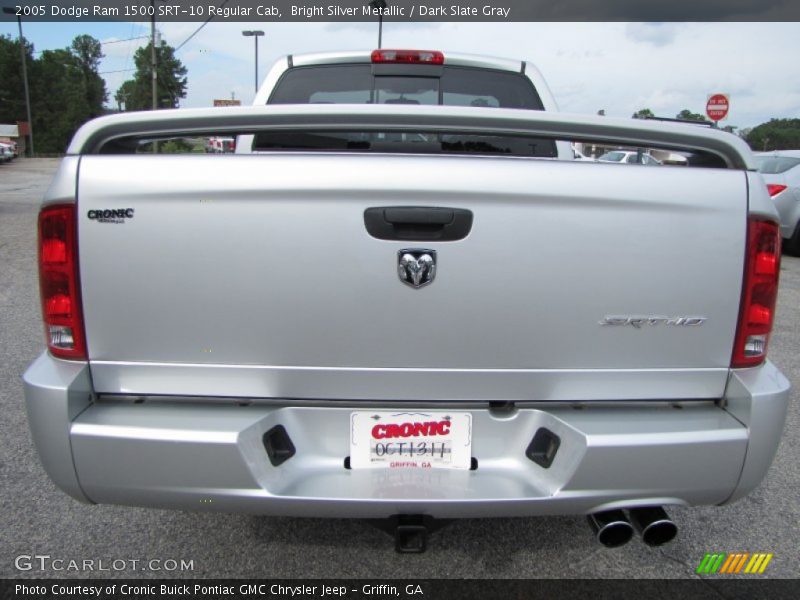 Bright Silver Metallic / Dark Slate Gray 2005 Dodge Ram 1500 SRT-10 Regular Cab