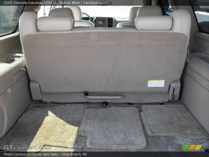 Summit White / Tan/Neutral 2003 Chevrolet Suburban 1500 LS