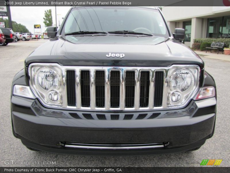 Brilliant Black Crystal Pearl / Pastel Pebble Beige 2008 Jeep Liberty Limited