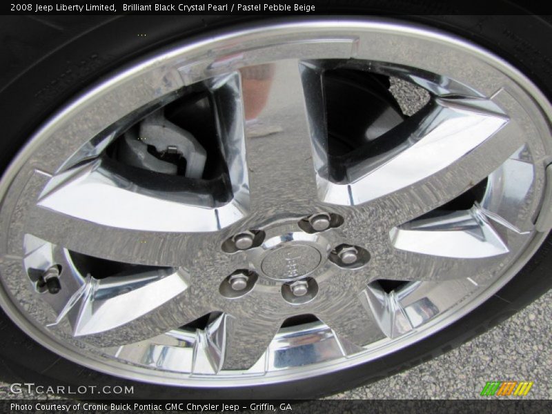 Brilliant Black Crystal Pearl / Pastel Pebble Beige 2008 Jeep Liberty Limited