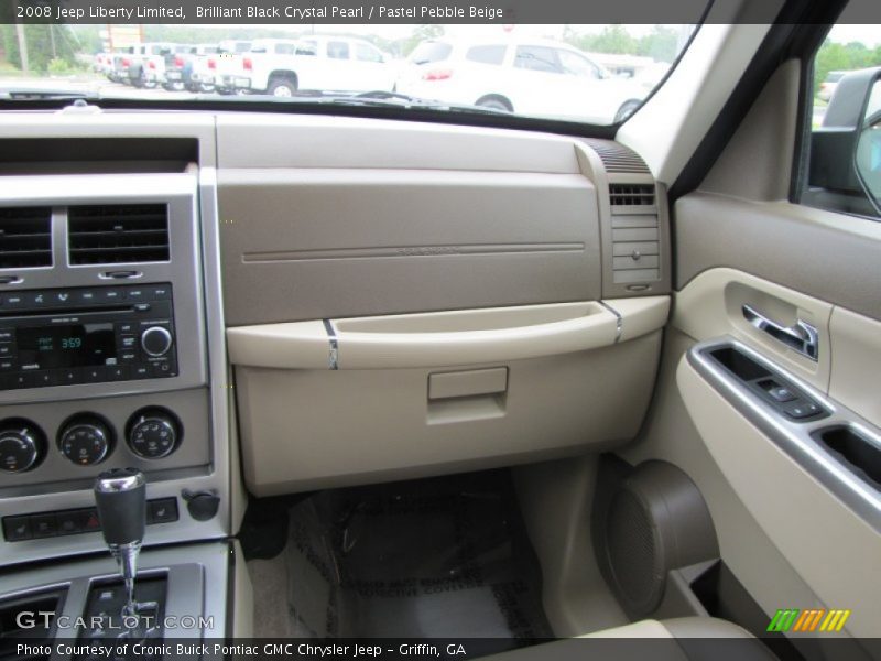 Brilliant Black Crystal Pearl / Pastel Pebble Beige 2008 Jeep Liberty Limited