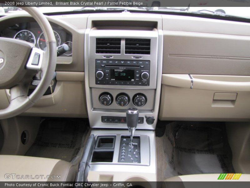 Brilliant Black Crystal Pearl / Pastel Pebble Beige 2008 Jeep Liberty Limited