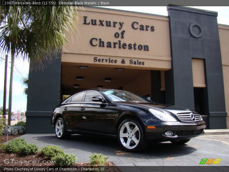 Obsidian Black Metallic / Black 2007 Mercedes-Benz CLS 550