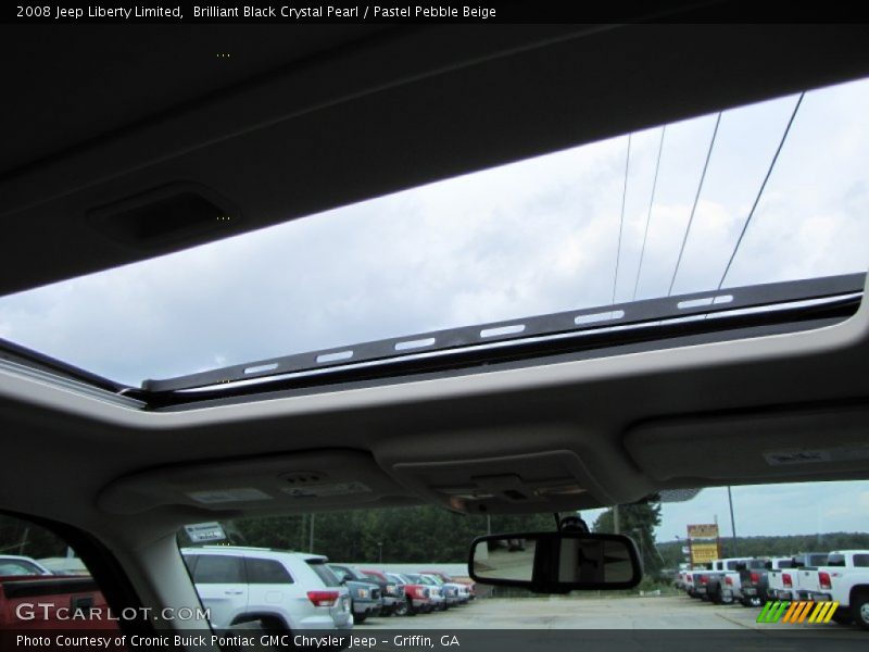 Brilliant Black Crystal Pearl / Pastel Pebble Beige 2008 Jeep Liberty Limited