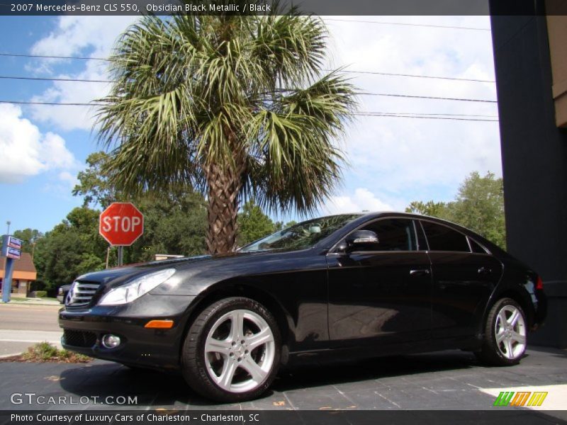 Obsidian Black Metallic / Black 2007 Mercedes-Benz CLS 550
