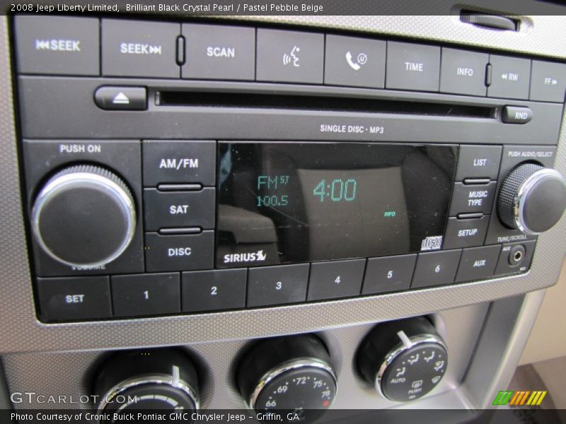 Brilliant Black Crystal Pearl / Pastel Pebble Beige 2008 Jeep Liberty Limited