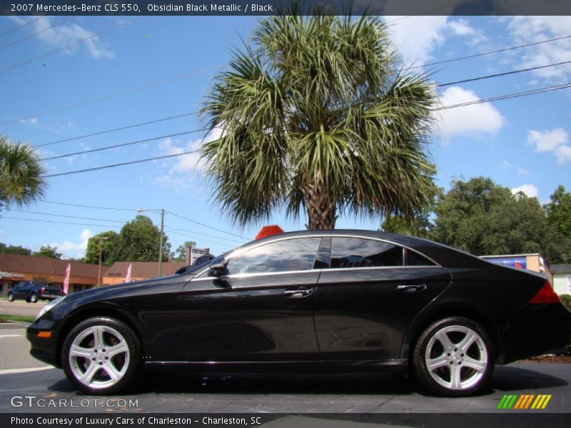 Obsidian Black Metallic / Black 2007 Mercedes-Benz CLS 550