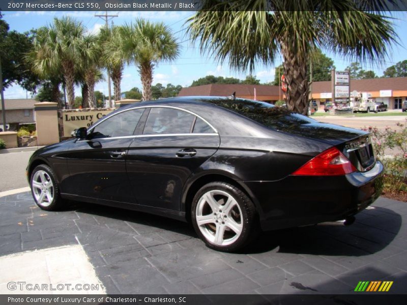 Obsidian Black Metallic / Black 2007 Mercedes-Benz CLS 550