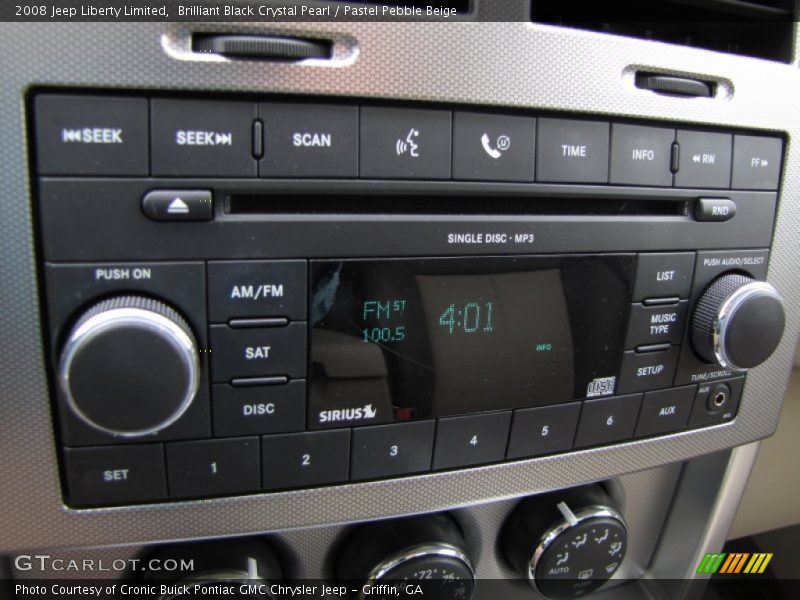 Brilliant Black Crystal Pearl / Pastel Pebble Beige 2008 Jeep Liberty Limited