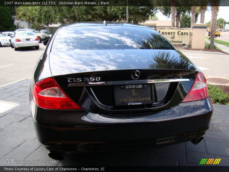 Obsidian Black Metallic / Black 2007 Mercedes-Benz CLS 550