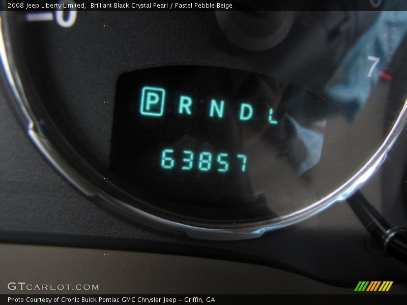 Brilliant Black Crystal Pearl / Pastel Pebble Beige 2008 Jeep Liberty Limited