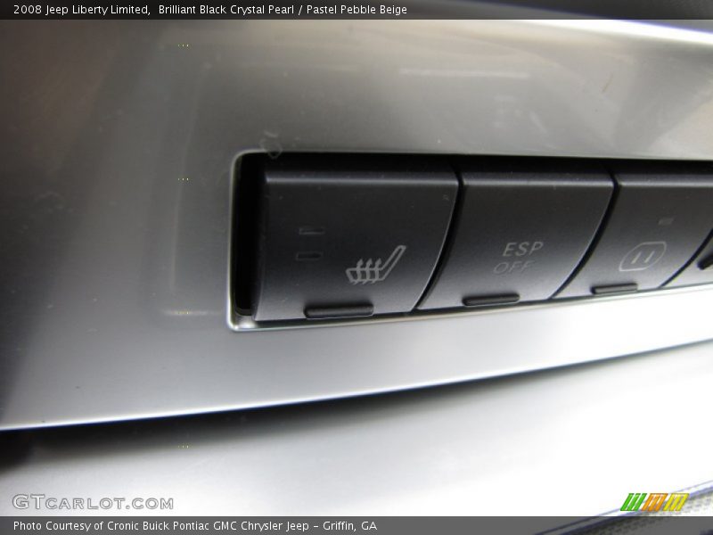 Brilliant Black Crystal Pearl / Pastel Pebble Beige 2008 Jeep Liberty Limited