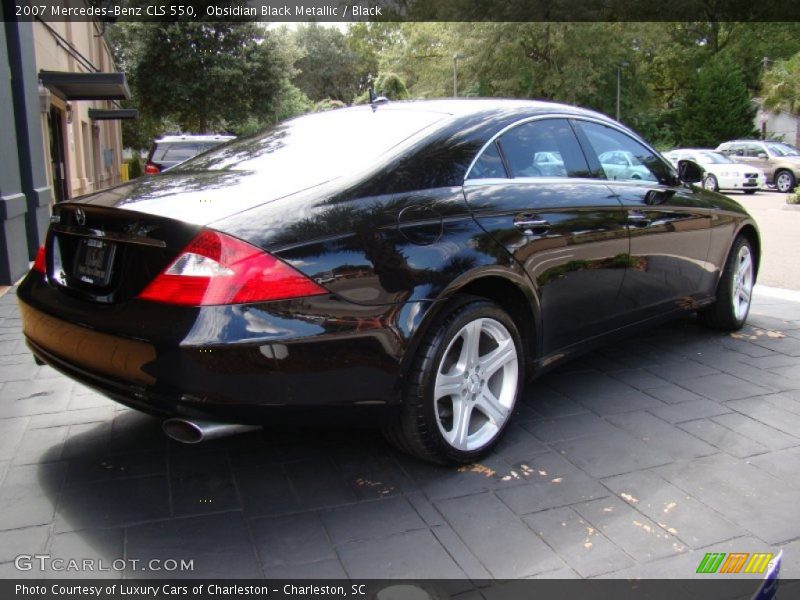 Obsidian Black Metallic / Black 2007 Mercedes-Benz CLS 550