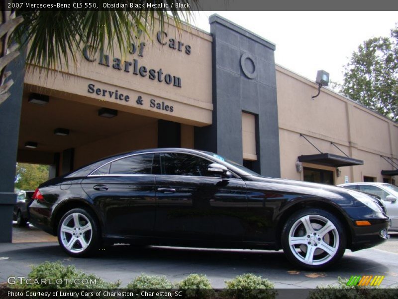 Obsidian Black Metallic / Black 2007 Mercedes-Benz CLS 550