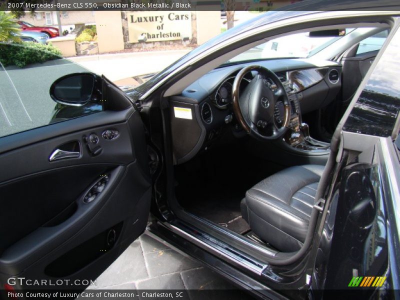 Obsidian Black Metallic / Black 2007 Mercedes-Benz CLS 550