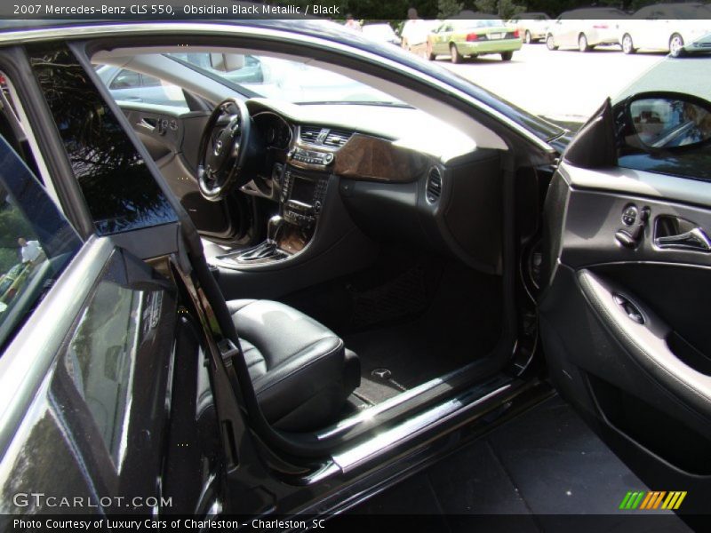 Obsidian Black Metallic / Black 2007 Mercedes-Benz CLS 550