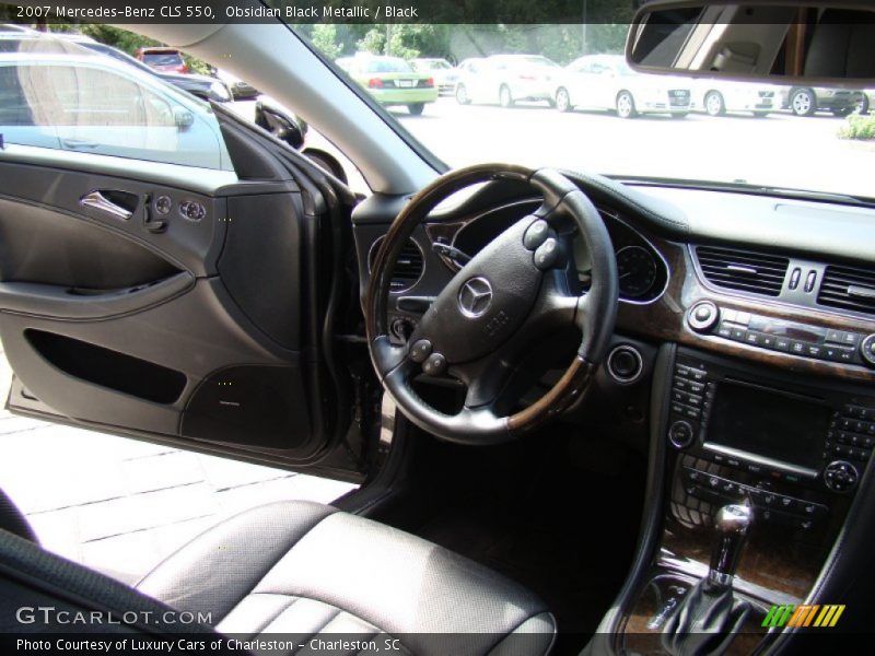 Obsidian Black Metallic / Black 2007 Mercedes-Benz CLS 550