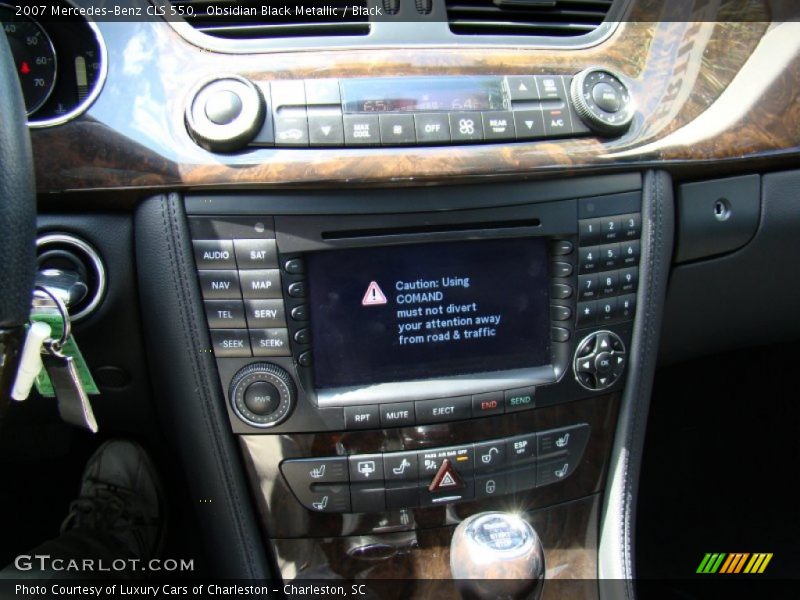 Obsidian Black Metallic / Black 2007 Mercedes-Benz CLS 550