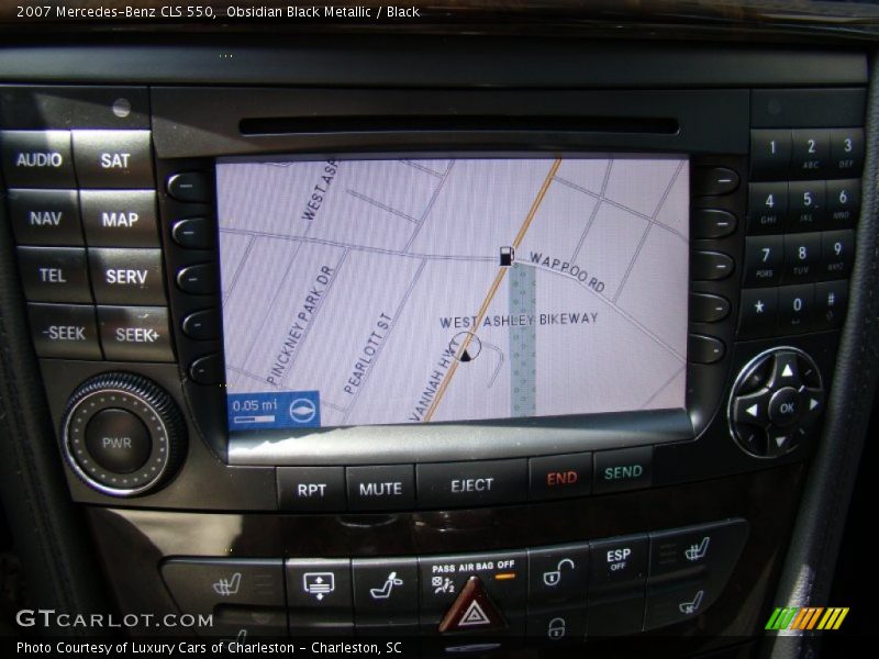 Obsidian Black Metallic / Black 2007 Mercedes-Benz CLS 550