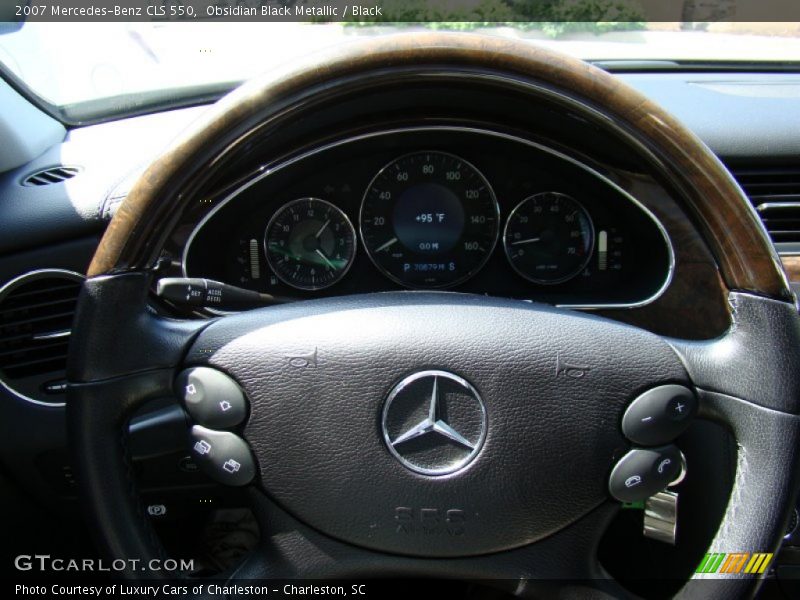 Obsidian Black Metallic / Black 2007 Mercedes-Benz CLS 550