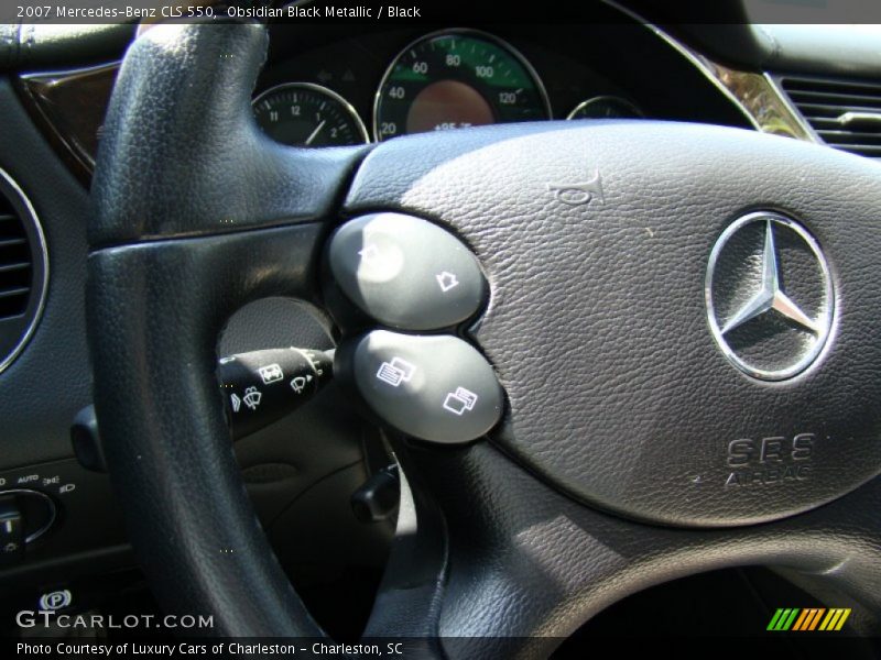 Obsidian Black Metallic / Black 2007 Mercedes-Benz CLS 550