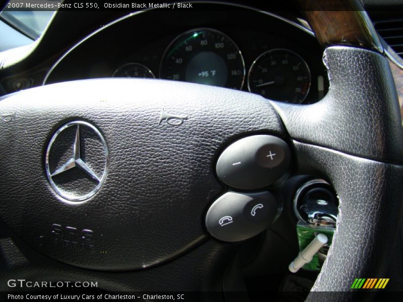 Obsidian Black Metallic / Black 2007 Mercedes-Benz CLS 550