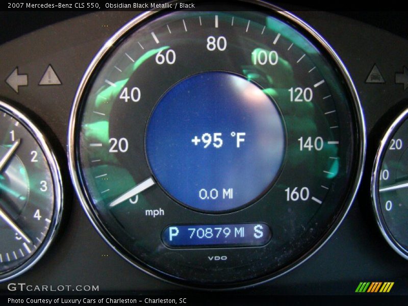 Obsidian Black Metallic / Black 2007 Mercedes-Benz CLS 550