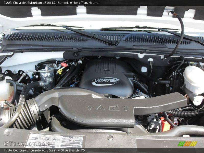 Summit White / Tan/Neutral 2003 Chevrolet Suburban 1500 LS