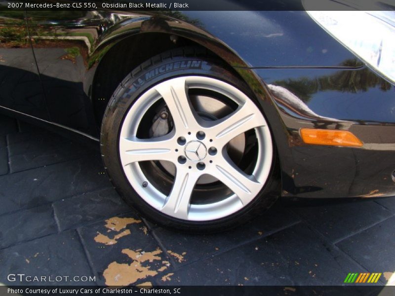 Obsidian Black Metallic / Black 2007 Mercedes-Benz CLS 550