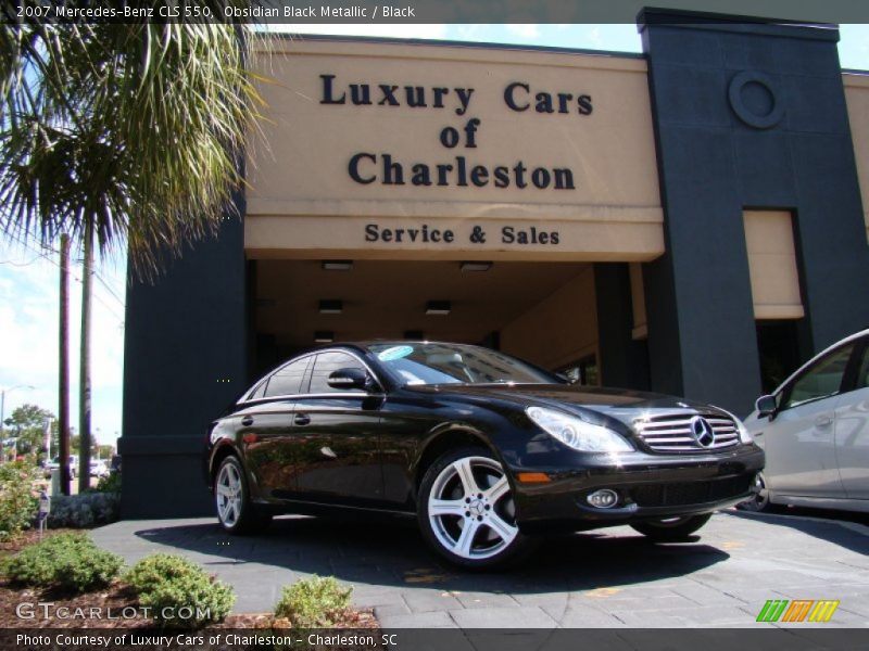 Obsidian Black Metallic / Black 2007 Mercedes-Benz CLS 550