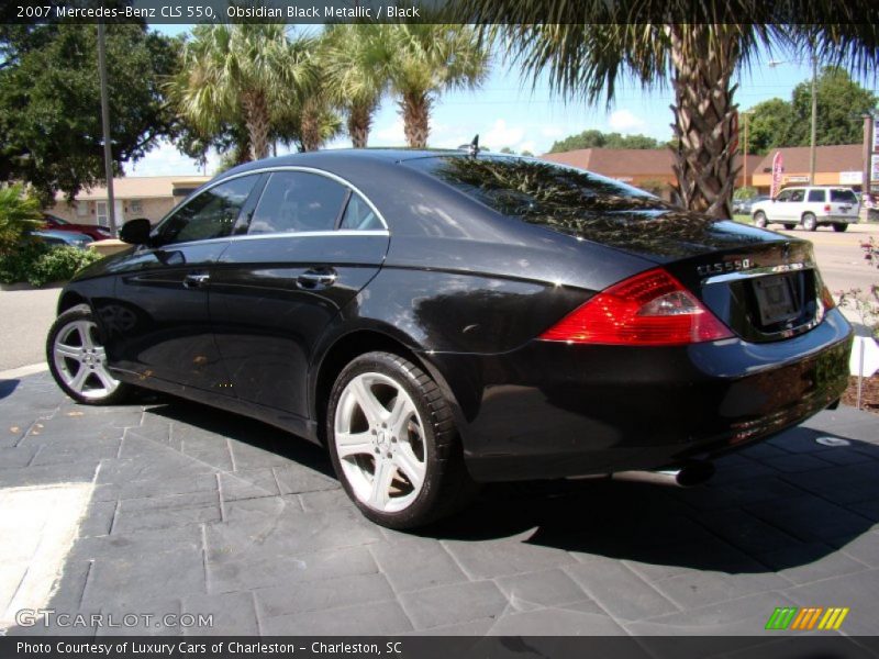 Obsidian Black Metallic / Black 2007 Mercedes-Benz CLS 550