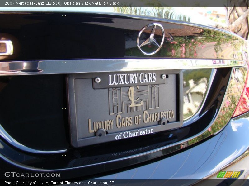 Obsidian Black Metallic / Black 2007 Mercedes-Benz CLS 550
