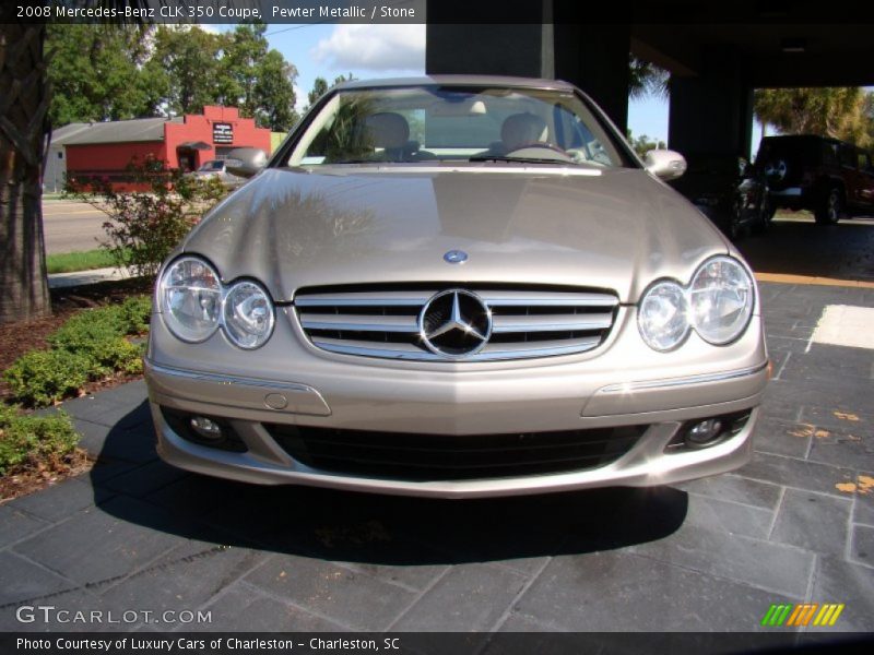 Pewter Metallic / Stone 2008 Mercedes-Benz CLK 350 Coupe