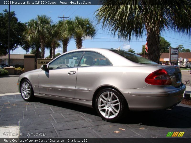 Pewter Metallic / Stone 2008 Mercedes-Benz CLK 350 Coupe