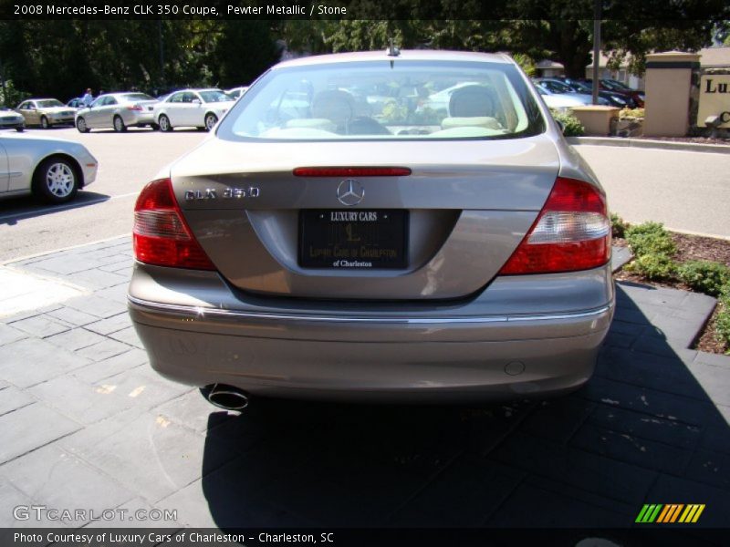 Pewter Metallic / Stone 2008 Mercedes-Benz CLK 350 Coupe